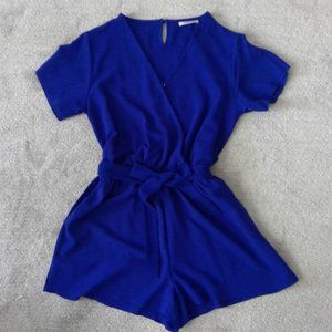 Women's Short Sleeve Romper (L)